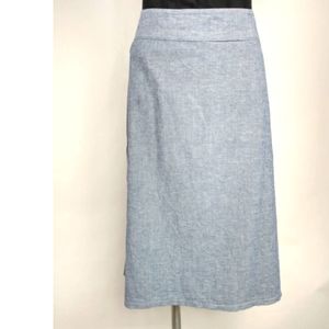 Elisabeth Hasselbeck Dialogue blue side zip skirt